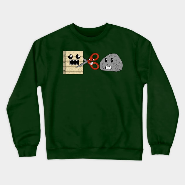 Scissors, paper, rock! Crewneck Sweatshirt by Rae1976